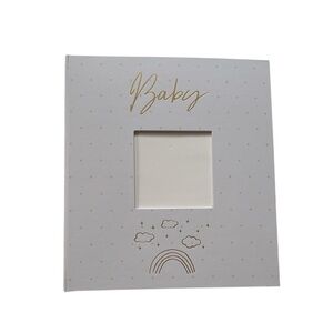 Baby Journal |White & Gold Rainbow Clouds Design Mother To Be Pregnancy Baby NWT